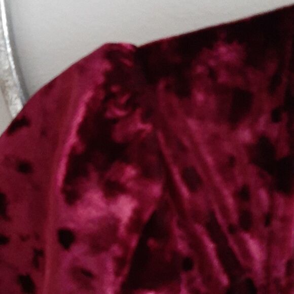 Urban Outfitters puff sleeve velvet dress - Picture 3 of 6